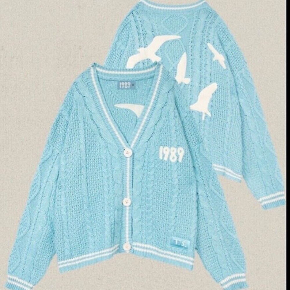 Taylor Swift Blue Cardigan Sweater